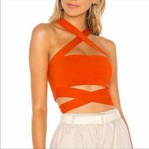 Superdown Halter Tie Top from Revolve NWT